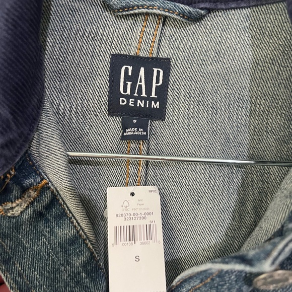 Gap Denim Corduroy Collar Chore Jacket - Picture 6 of 7